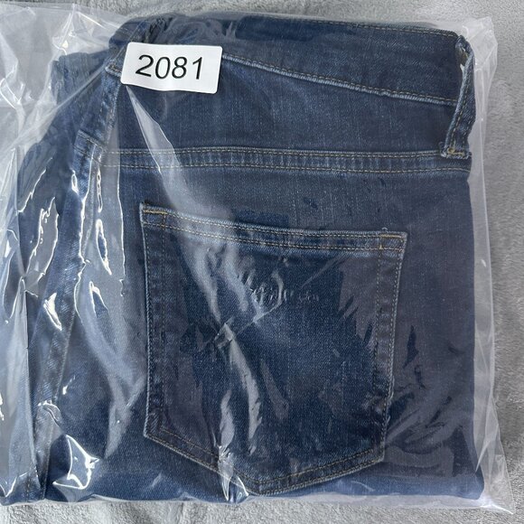 H&M Mom Jeans Medium Wash Denim Women's Size 10 High Rise Stretch Blue - Picture 12 of 12